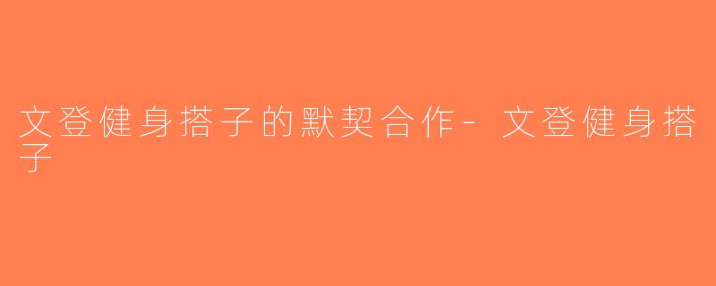 文登健身搭子的默契合作-文登健身搭子