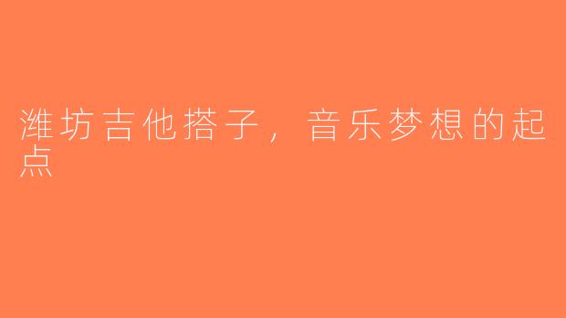 潍坊吉他搭子，音乐梦想的起点