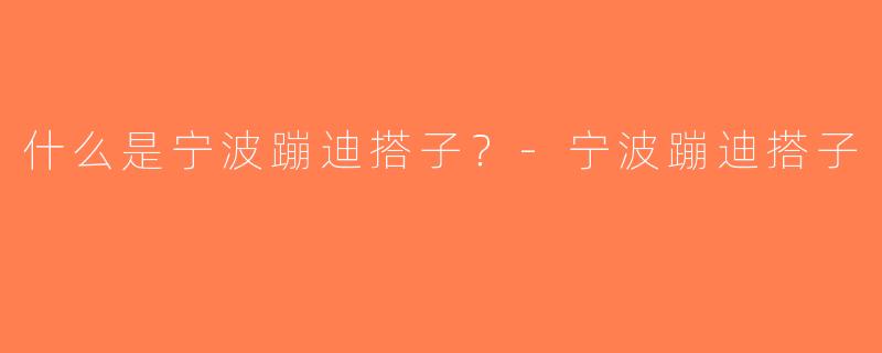 什么是宁波蹦迪搭子？-宁波蹦迪搭子