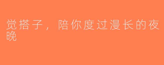 觉搭子，陪你度过漫长的夜晚