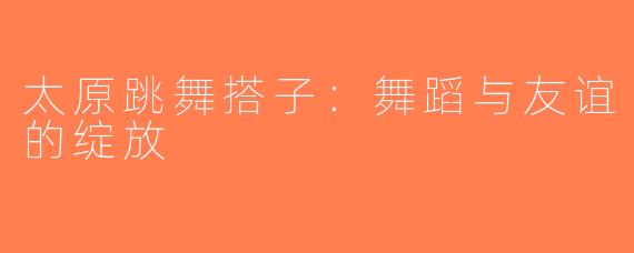 太原跳舞搭子：舞蹈与友谊的绽放