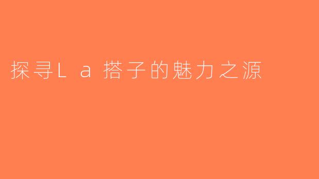 探寻La搭子的魅力之源