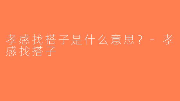 孝感找搭子是什么意思？-孝感找搭子