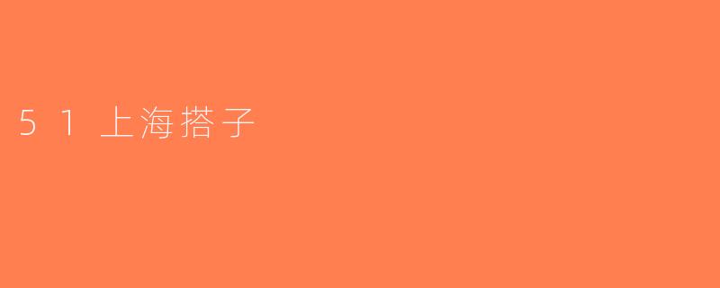 51上海搭子
