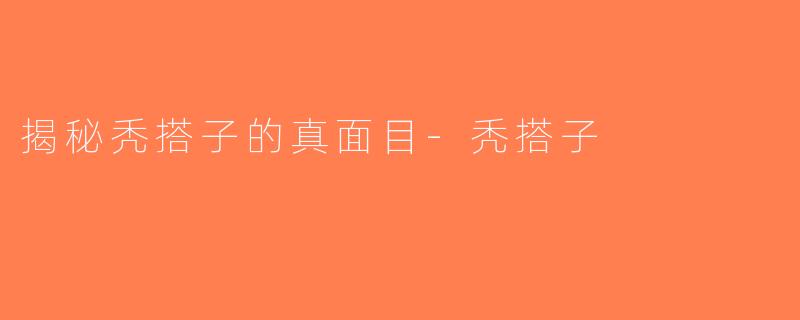揭秘秃搭子的真面目-秃搭子