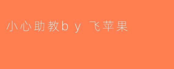 小心助教by飞苹果