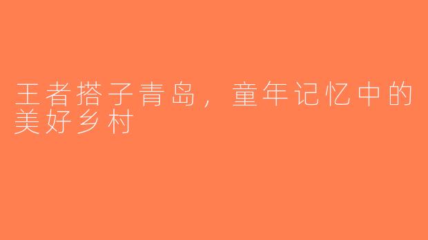 王者搭子青岛，童年记忆中的美好乡村