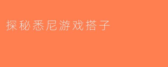 探秘悉尼游戏搭子