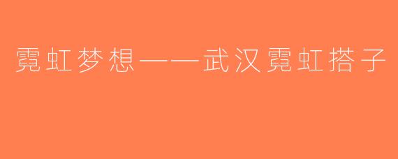 霓虹梦想——武汉霓虹搭子