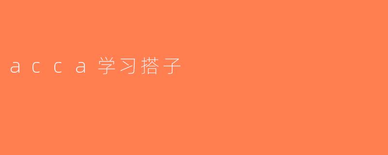 acca学习搭子