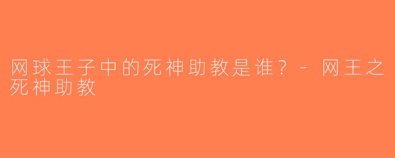 网球王子中的死神助教是谁？-网王之死神助教