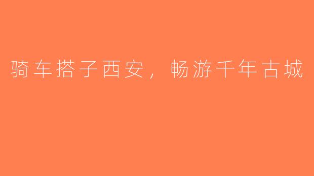 骑车搭子西安,畅游千年古城