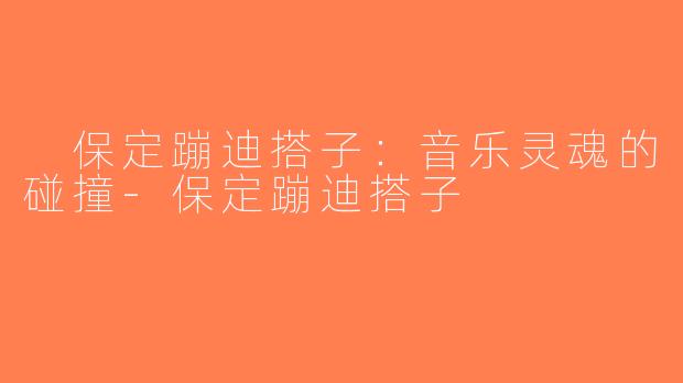  保定蹦迪搭子：音乐灵魂的碰撞-保定蹦迪搭子