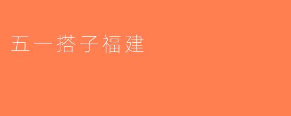 五一搭子福建