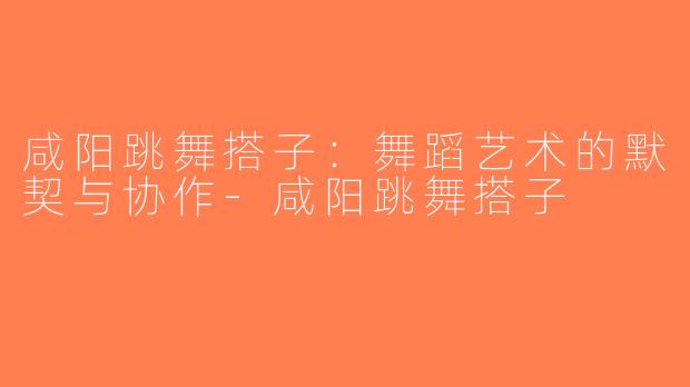 咸阳跳舞搭子：舞蹈艺术的默契与协作-咸阳跳舞搭子