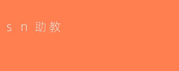 sn助教