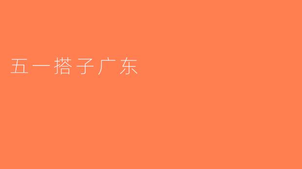 五一搭子广东