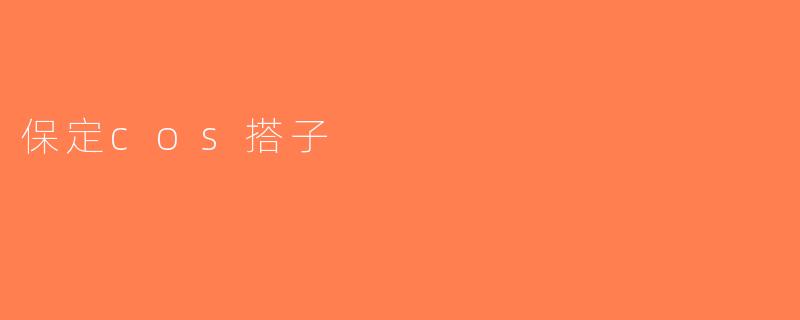 保定cos搭子