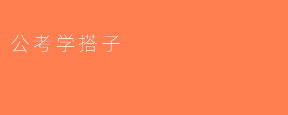 公考学搭子
