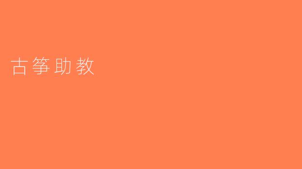 古筝助教