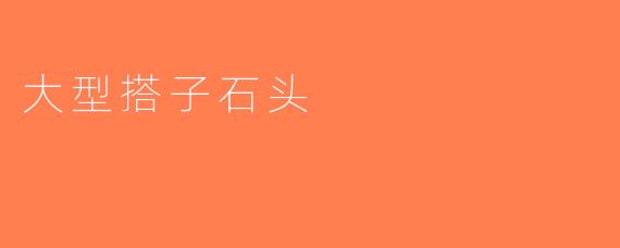 大型搭子石头