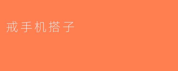 戒手机搭子