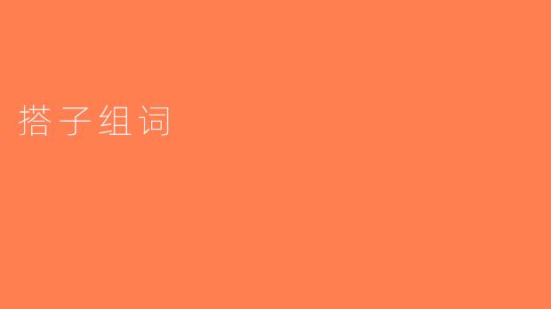 搭子组词