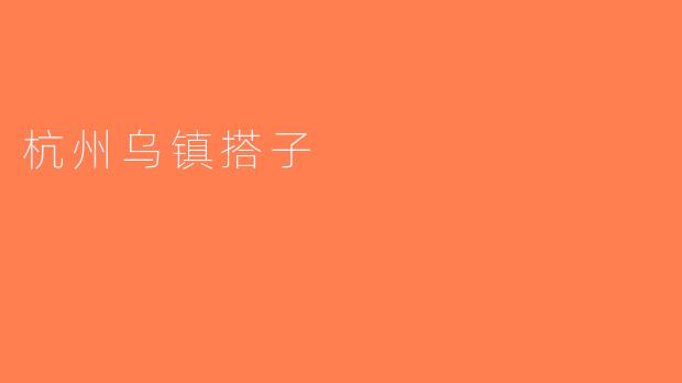 杭州乌镇搭子