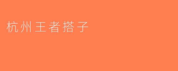 杭州王者搭子