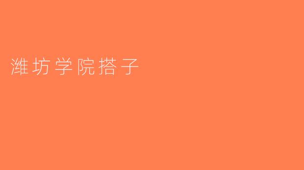 潍坊学院搭子