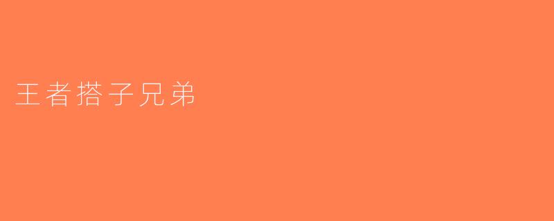 王者搭子兄弟