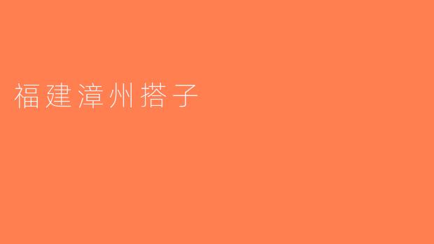 福建漳州搭子