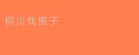铜川找搭子