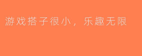游戏搭子很小，乐趣无限