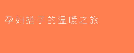 孕妇搭子的温暖之旅