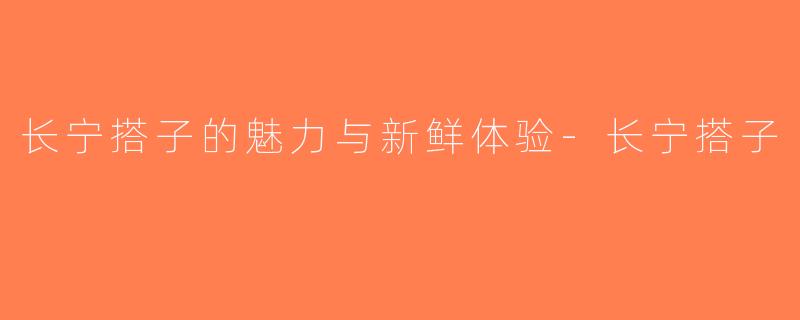 长宁搭子的魅力与新鲜体验-长宁搭子