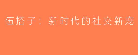 伍搭子：新时代的社交新宠