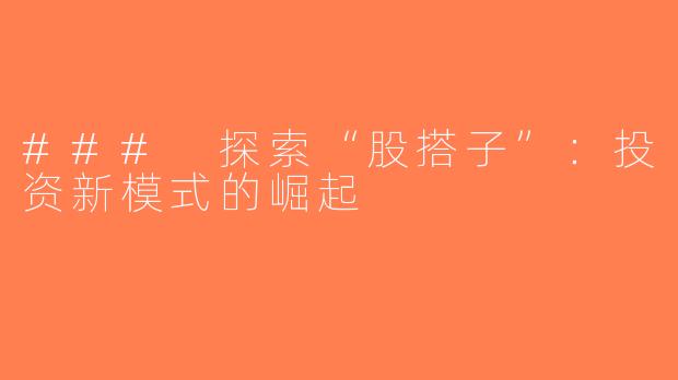 ### 探索“股搭子”：投资新模式的崛起