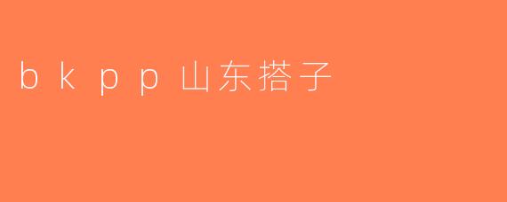 bkpp山东搭子
