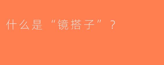 什么是“镜搭子”？  
