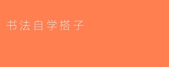 书法自学搭子