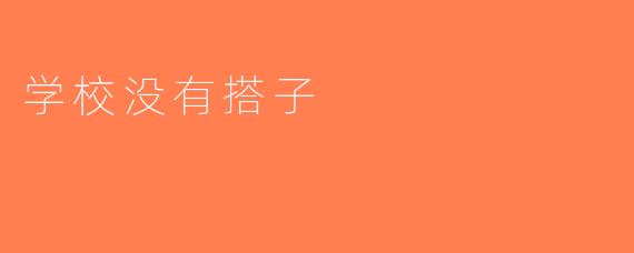 学校没有搭子