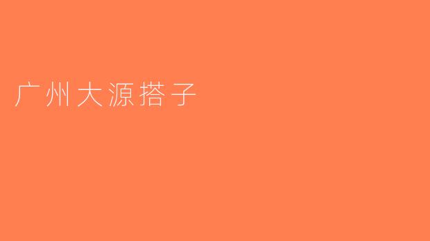 广州大源搭子
