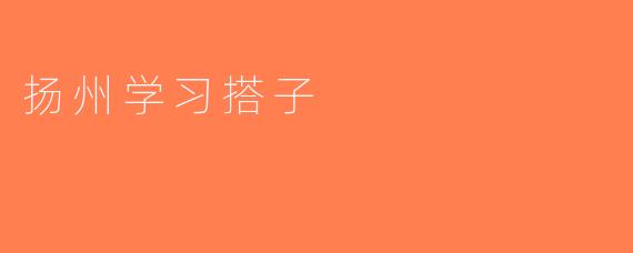 扬州学习搭子