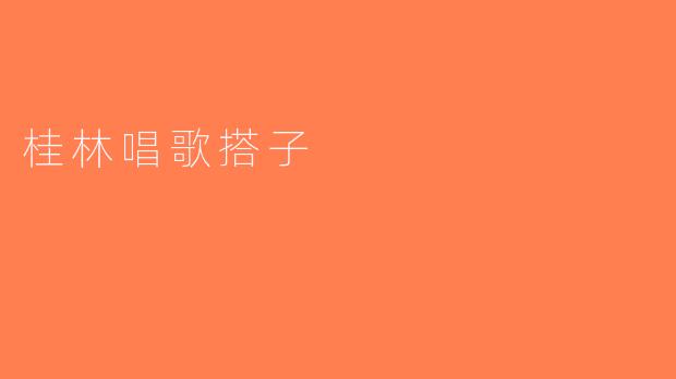 桂林唱歌搭子