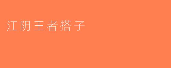 江阴王者搭子