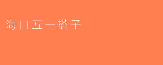 海口五一搭子
