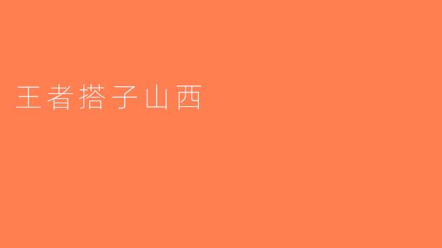 王者搭子山西
