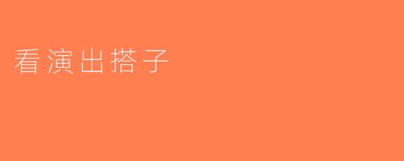看演出搭子