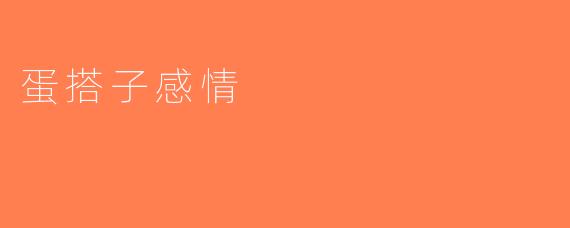 蛋搭子感情